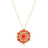 silver ball necklace Isharya Medium Icon Enamel Cor