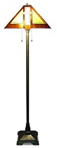 Aztec Mission Tiffany-Style Floor Lamp