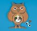 Super Foam Owl Photo Frame (Pk/12)