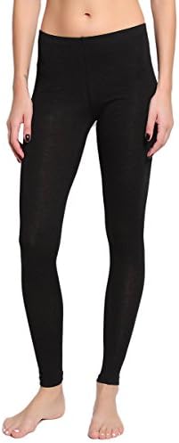 CSG Essential Basic Plain Cotton Spandex Stretch Ankle Leggings