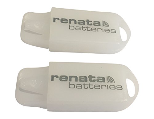 Set of 2 Renata Hearing Aid Battery Holder Key Ring