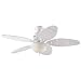 Hunter 54 West Indies Collection Ceiling Fan, White Model #: 23417
