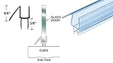 CRL Co-Extruded Clear Bottom Wipe with Drip Rail for 1/4" Glass - 32-5/8 in long