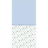 Blue Polka Dot (Tickled Blue) Plastic Tablecover (Single)