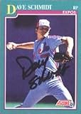 Dave Schmidt, Montreal Expos, 1991 Score Autographed Card