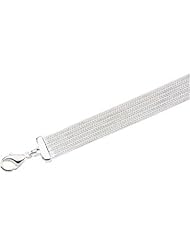7" 12 mm Foxtail Mesh Bracelet in Sterling Silver