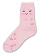 For Bare Feet Pink Cat Eyes Socks