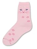 For Bare Feet Pink Cat Eyes Socks
