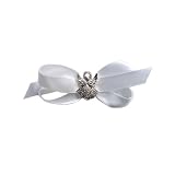 Satin bow with silver Angel