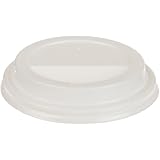 Genuine Joe Polystyrene Protective Hot Cup Lid, White