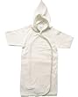 Organic Hooded Kimono Robe Natural/Sage