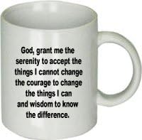 Awesome Graphics Serenity Prayer White Ceramic Coffee Cup [Kitchen]