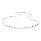 Bling Jewelry Sterling Silver Heavy Round Link Bead Ball Chain Necklace 180 Gauge