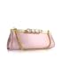 Maddalena Marconi Jeweled Pink Satin Evening Clutch w/Chain Strap