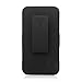 Eagle Cell Alcatel One Touch Fierce Hybrid Skin Case with Stand and Holster - Retail Packaging - Black/Black