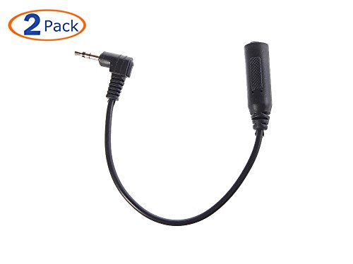 Conwork-2Pack-25mm-Male-to-35mm-Female-Audio-Cable-Adapter-Converter-Headphone-Earphone-Headset-Jack--Stereo-o