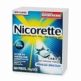 Nicorette-Nicotine Stop Smoking Aid, 4mg White Ice 160 Pieces