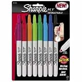 SANFORD INK CORPORATION / Retractable Sharpie Marker,Fine Point,Nontoxic,8/CT,Asst. / SAN32730 / Sold as 8 Per Set / Mfr Part # 32730