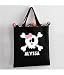 Personalized Halloween Decorations - Cute Skull-Girl Tote