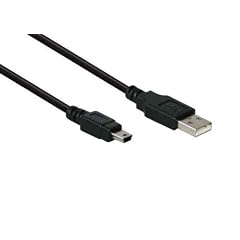 USB Anschlusskabel, A Stecker an Mini 5pin Stecker, schwarz, 0,3m, Good Connections