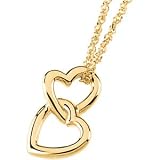 14K Yellow Gold Metal Fashion Heart Pendant