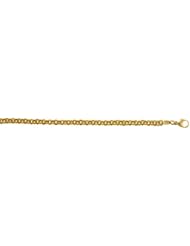 18K Yellow Gold Double Silk 3.8mm Bracelet 7.5 Inch