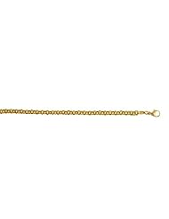 18K Yellow Gold Double Silk 3.8mm Necklace 16 Inch