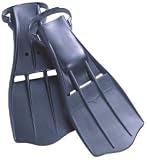 JoeDiver Black Rubber Rocket Swim Fins - Scuba Fins