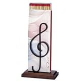 Support boite clé de sol socle bois acier noir boite
