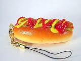 Cell Phone Strap -Hot Dog Normal Sausage ver.-