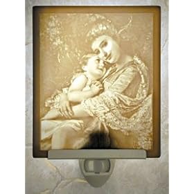 Tender Moment Flat Porcelain Lithophane Nightlight