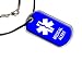 Medical Alert - Military Dog Tag Black Satin Cord Necklace