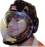 dipped foam head gear with optic face shield