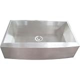 Stainless Steel Curved Farmhouse Bowl Sink