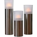 Hartig + Helling LED 38 LED-Windlicht mit Edelstahlfuß 3-er Set