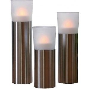 Hartig + Helling LED 38 LED-Windlicht mit Edelstahlfu&szlig; 3-er Set Preisvergleich