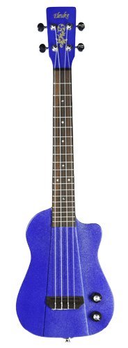 Eleuke RH-Series MP3 Solid Body Concert Electric Ukulele - Blue Metallic