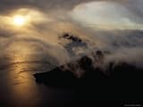 Clouds Sweeping Down into the Caldera at Sunrise, Crater Lake National Park, USA Photographic Poster Print by Ryan Fox, 16x12