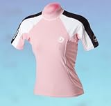 Anti-UV Rash Guard SS Pink/White Ladies-8