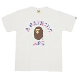 Size【L】APE(エイプ) 10AW<strong>新潟</strong>サル迷彩柄カレッジロゴT【白】【新品】