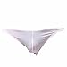 FEESHOW Men's Smooth Stretch Bikini Swimwear Underwear Swim Briefs (White, XXL)