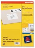Avery Smartstamp Labels Inkjet Bulk 20 per Sheet 69x38mm Ref J5101-25 [500 Labels]