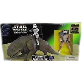 Star Wars Power of the Force Beast Pack Dewback & Sandtrooper Action Figures