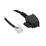 DSL / NTBA Kabel, TAE-F Stecker an Western 6 / 2 Stecker (RJ12 DEC) * mit versetzter Klinke / Nase * 6,0 m