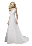 Luxeblue Sleeveless Wedding Dress With Ruche Sash