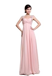 Charmeuse/Chiffon/Satin Sleeveless Spaghetti Strap Beaded Ruched Prom Dress 