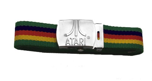 Atari Rasta Rainbow Canvas Video Game Web Belt