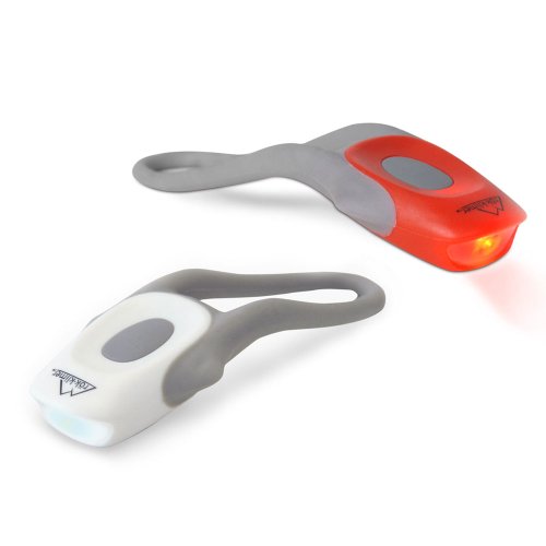 Mini Fluke LED Bike Light Combo Pack (White and Red)