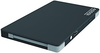 Power Bank Unpluggit® Ultra Thin Fast Charging 4000 mAh Portable Charger External Battery Built-In iPhone, iPad Lightning &amp; Micro USB Plug (black)