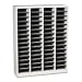 Safco 9331GR Wood E-Z Stor Literature Organizer, 60 Compartments, Gray cabinetry